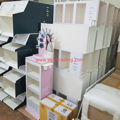 Bodenstehender PVC-Kosmetikständer für den Einzelhandel, Opi-Nagellackregal