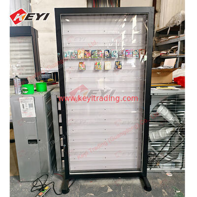 Kundenspezifischer Metallrahmen, PSA-TCG-Karten-Display-Design, Sammlerstück, Acryl-Spielkartenetui, Sport-Sammelkarten-Vitrine mit LED-Leuchten