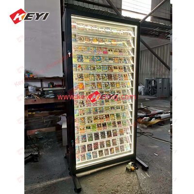 TGC Store Sammelkarten-Vitrine, kundenspezifische Sportkarten-Wandvitrine für Einzelhandelsgeschäfte mit LED-Licht