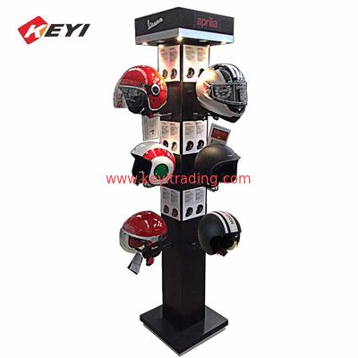Motorrad-Helm-Display-Stände mit Led-Licht