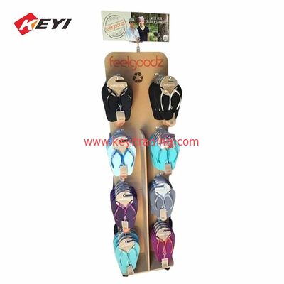 Einfach zu montieren Holz Sandalen-Display-Rack