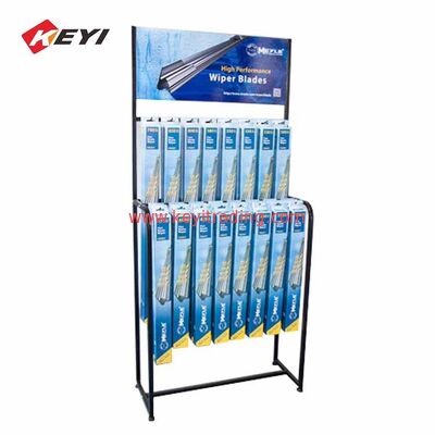 Floor Standing Metal Car Wiper Stand Hanging Wiper Blade Display Rack For Retail