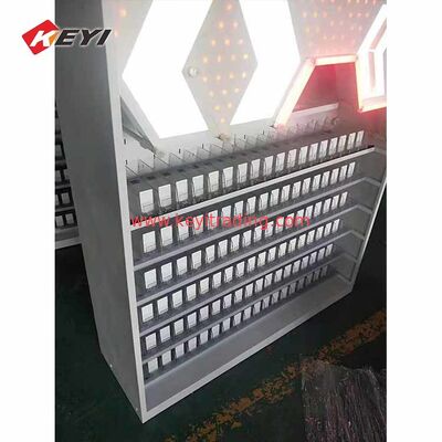 Custom Smoke Shop beleuchtete Zigarettenvitrine mit Pusher-Regal