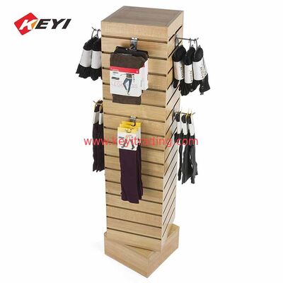 Doppelseitiges Bodenwerk Holz Schieferwand Stand Hängende Socken Anzeigestelle