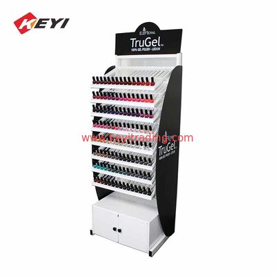Custom Design Fußboden Schicht Metallregal Opi Nagellack Display Stand für Kosmetikgeschäft