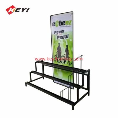 Einzelhandelsgeschäft 3 Stufe Metall Fahrradstand Fahrrad-Display-Rack zum Verkauf