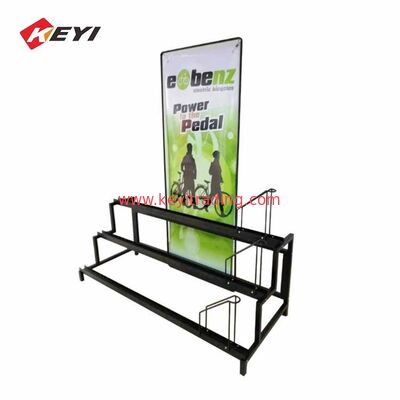 Einzelhandelsgeschäft 3 Stufe Metall Fahrradstand Fahrrad-Display-Rack zum Verkauf