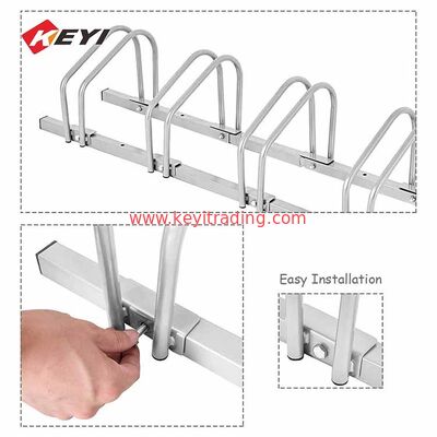 Park Road Easy To Assemble Chrome Finish Bike Parking Rack For 5 Bicycle