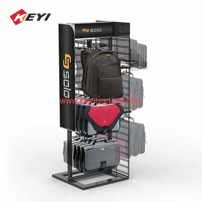 Fabrik-Anpassung Metallboden hängende Schultasche Display Rack für den Einzelhandel