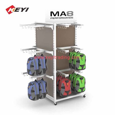 Fabrik-Anpassung Metallboden hängende Schultasche Display Rack für den Einzelhandel