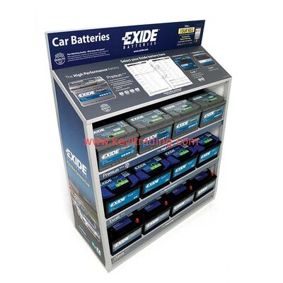 Kundenspezifischer, hochwertiger Metall-Autobatterieständer-Ausstellungsständer aus China