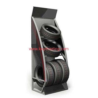 Wholesale Custom Free Standing Single Sided Car Alloy Rims Stand Wheel Display Rack