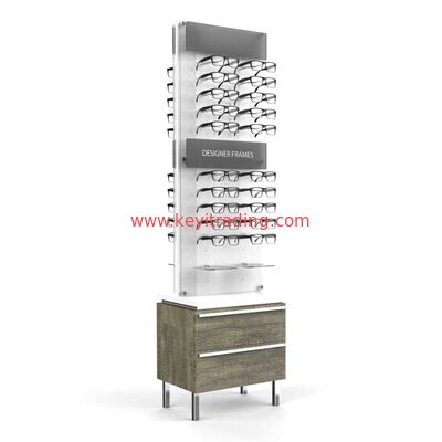 China Factory Custom Free Standing 2 Sided Floor Eyeglasses Displays