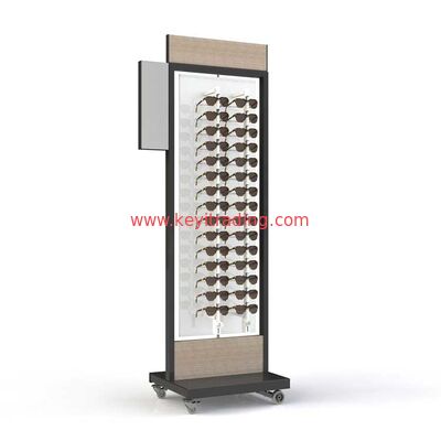 Double Sided Floor Sunglasses Display With Lockable Optical Rod
