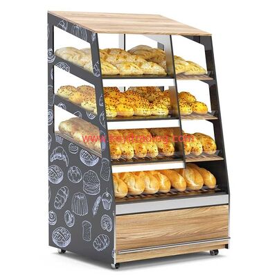 Customize Bread Shop Wooden Storage Cabinet Bakery Display Case