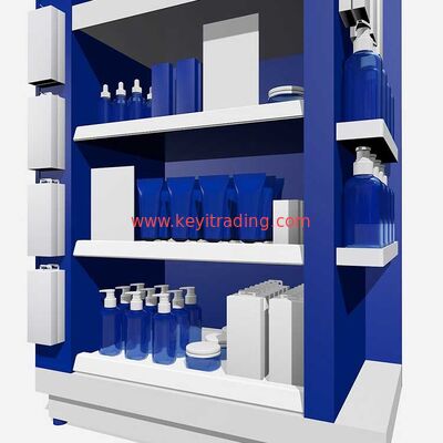 Einzelhandelsgeschäft-Boden-Make-up-Ständer, Hautpflegeprodukt-Kosmetik-Ausstellungsregal