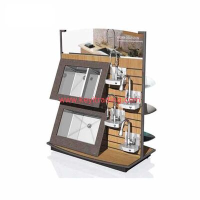 Floor Standing Metal Faucet Holder Rack Kitchen Sink Display Stand