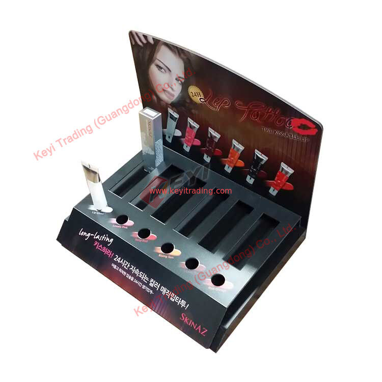 Supermarkt-Einkaufszentrum-Theke-Desktop-kundenspezifischer kosmetischer Make-up-Produkt-Ausstellungsstand-Lippenstift-kundenspezifischer Anzeigeschrank
