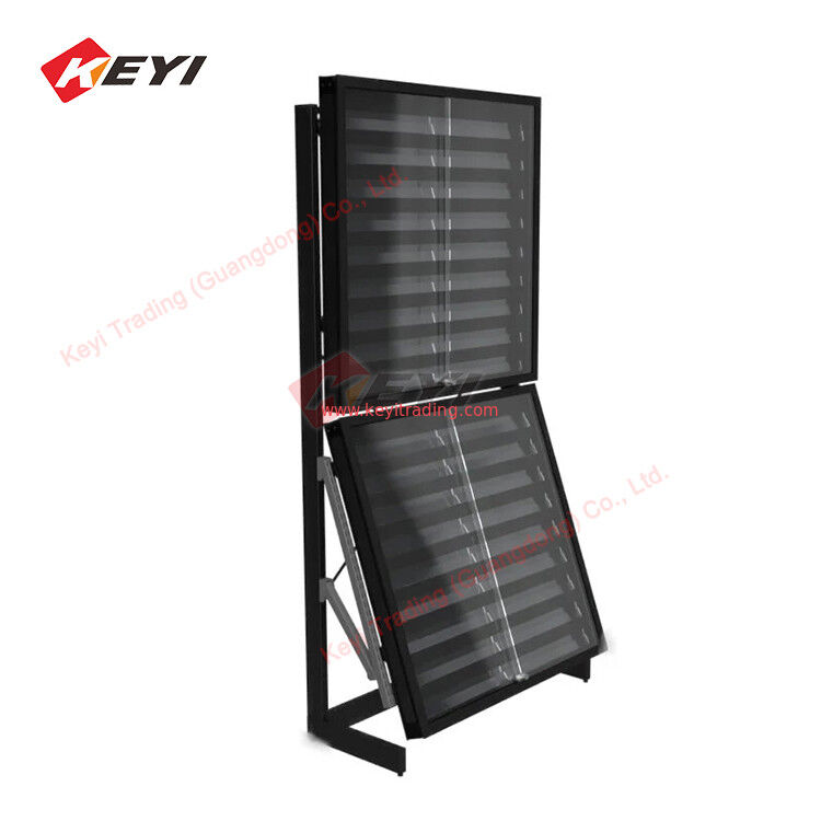 Repostionable Rail Card Display Case Retail Wholesale Trading Card metal and acrylic Display rack