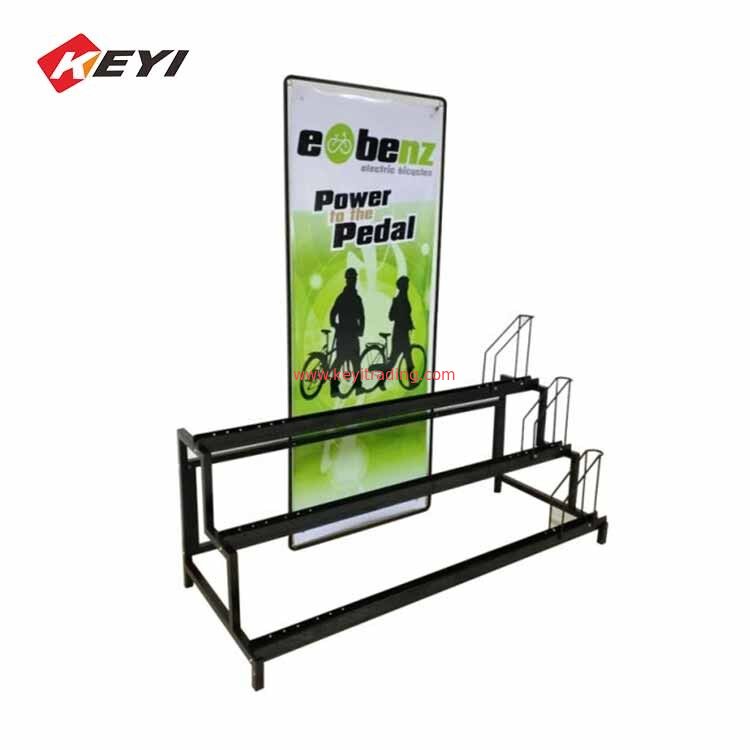 Einzelhandelsgeschäft 3 Stufe Metall Fahrradstand Fahrrad-Display-Rack zum Verkauf