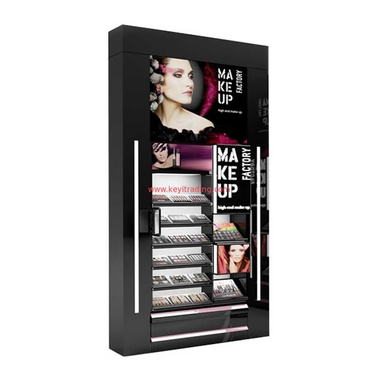 Maßgeschneiderte Kosmetikvitrine mit LED-Licht
